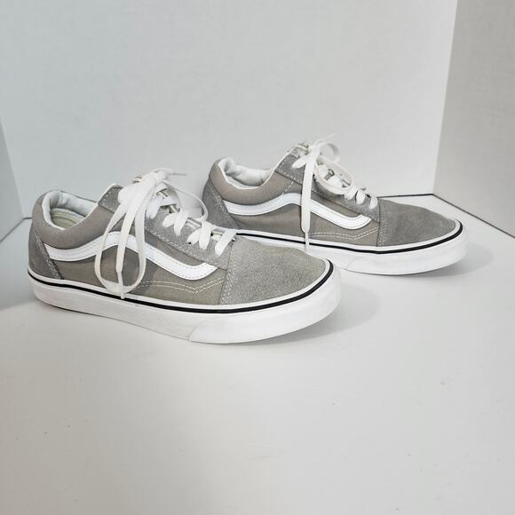 Vans Old Skool Gray Mens 6.5 Womens 8.0 Canvas & Suede Skater Shoes Street wear - Picture 1 of 6